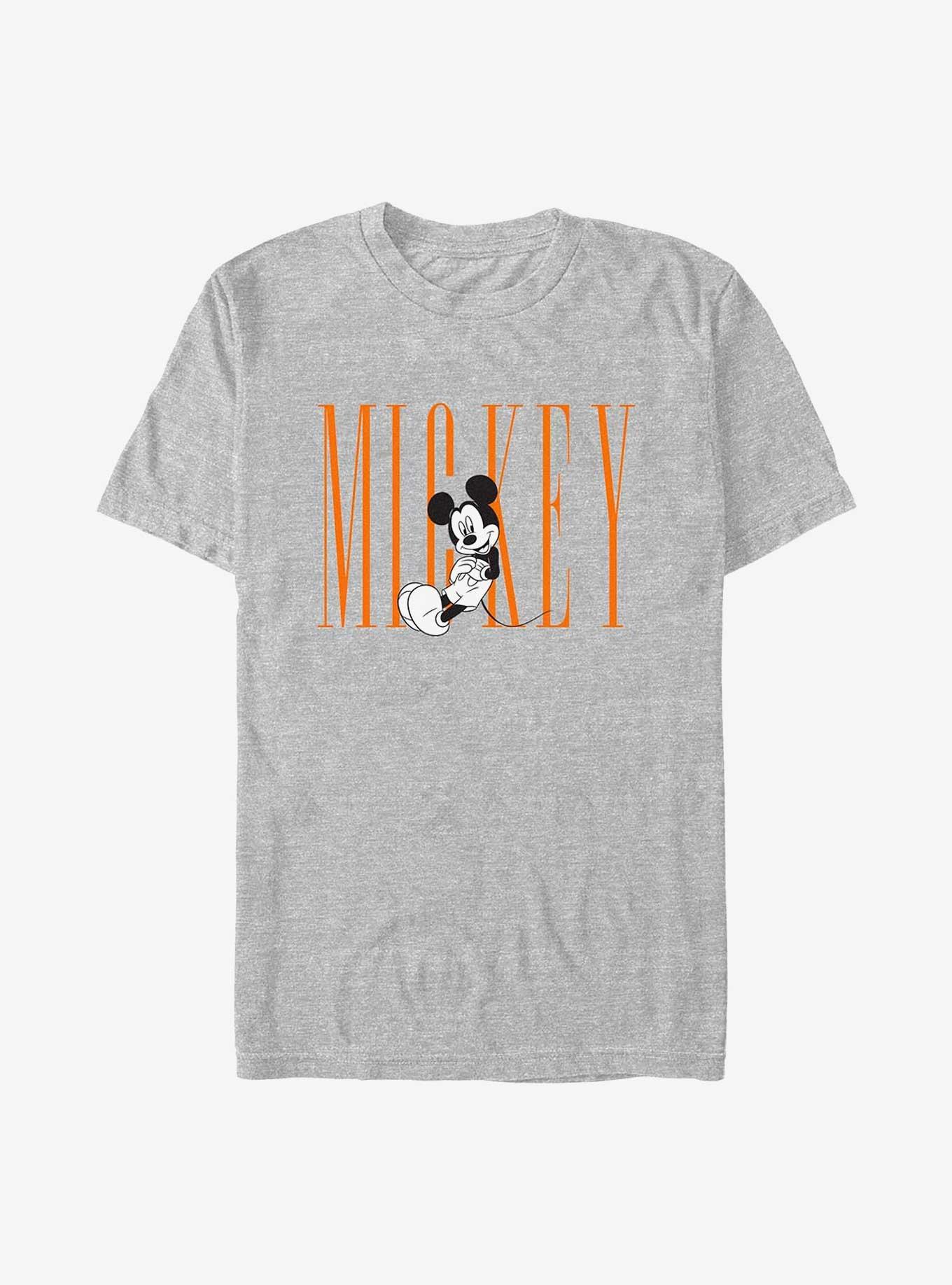 Disney Mickey Mouse Mickey Leaning T-Shirt, ATH HTR, hi-res