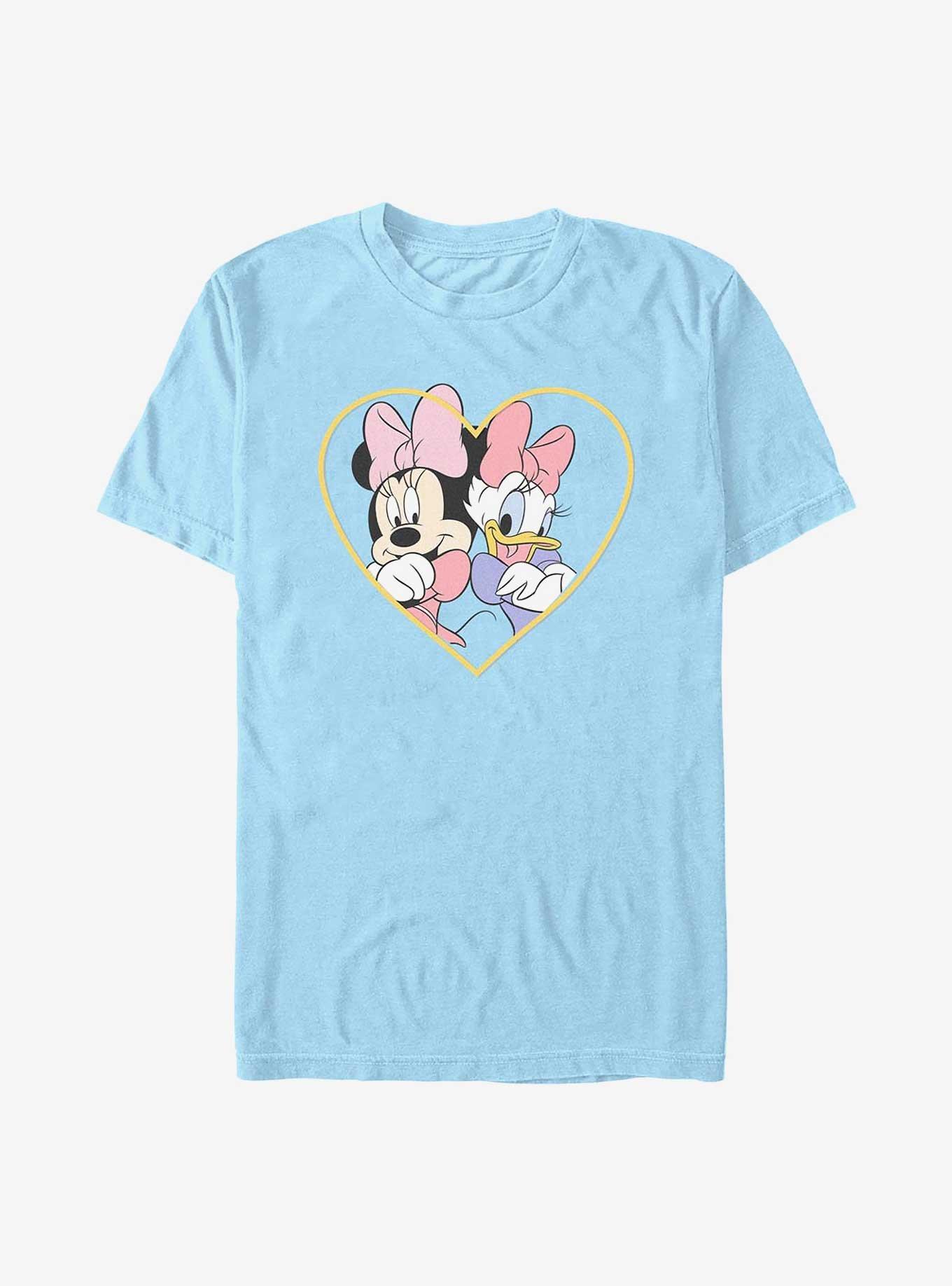 Disney Minnie Mouse & Daisy Duck Back To Back Heart T-Shirt, LT BLUE, hi-res