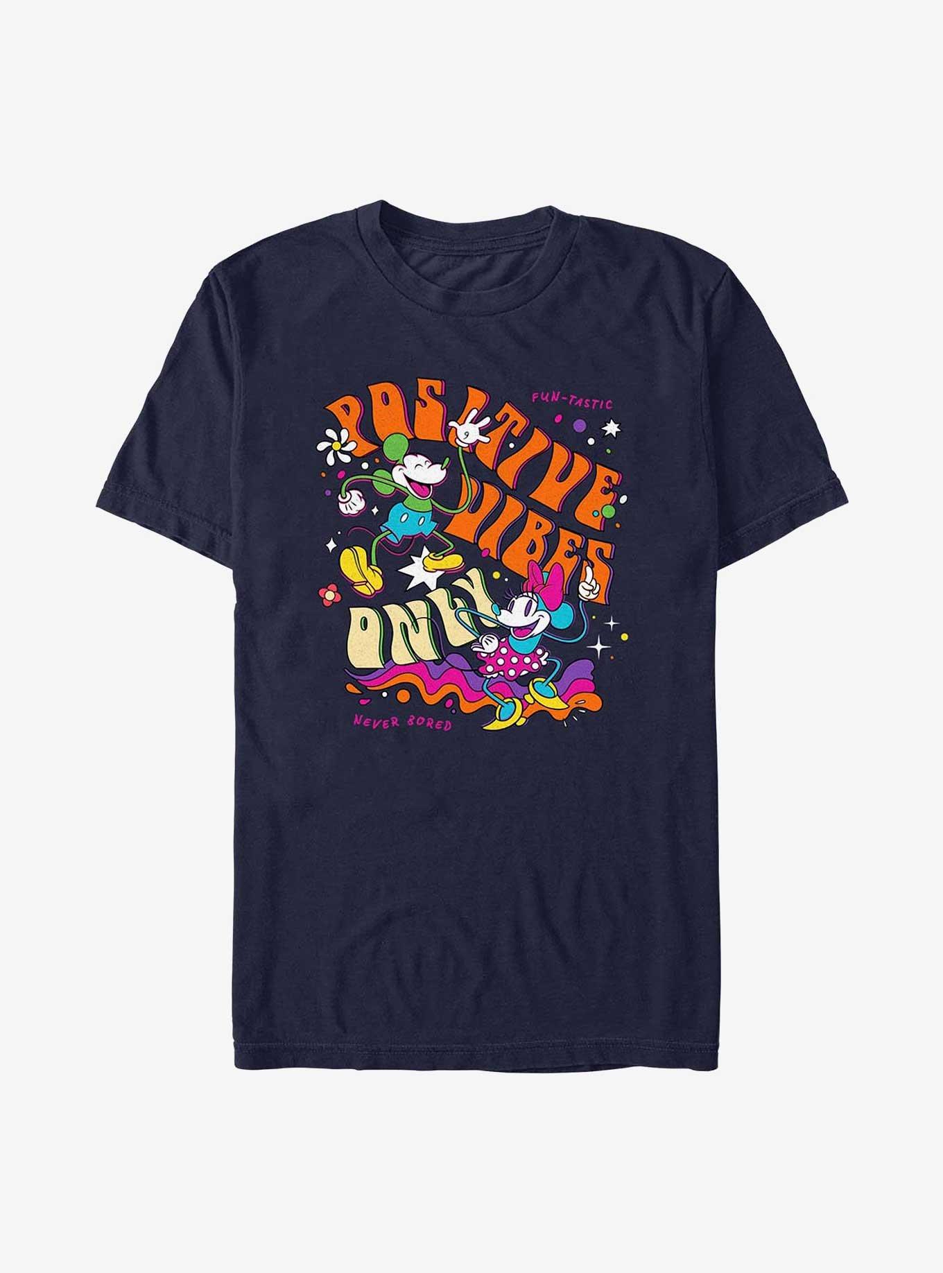 Disney Mickey Mouse & Minnie Positive Vibes T-Shirt