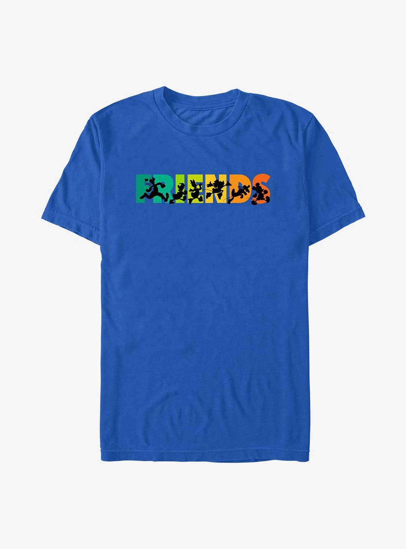 Disney Mickey Mouse & Friends Silhouettes T-Shirt, ROYAL, hi-res