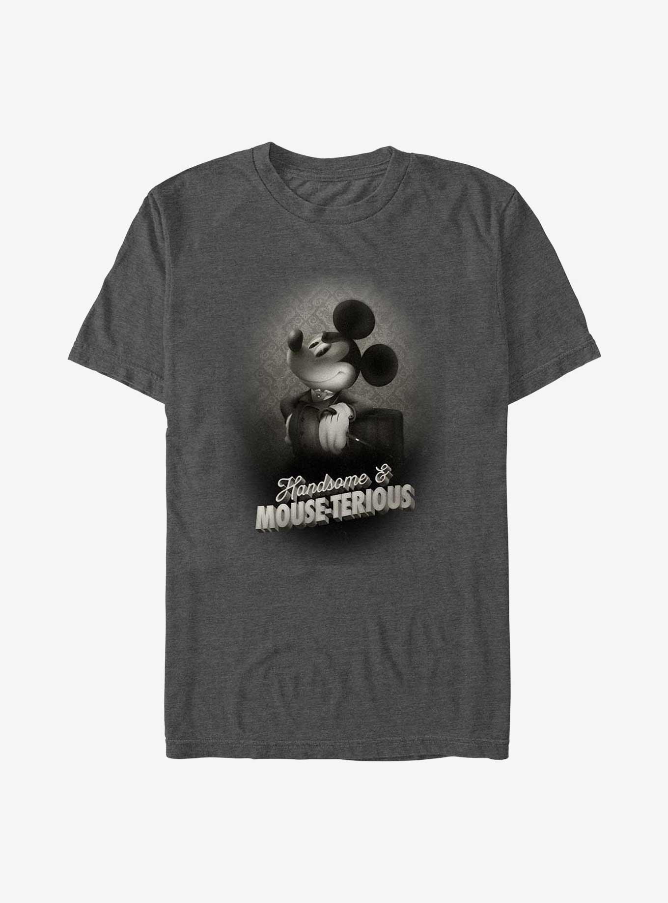 Disney Mickey Mouse Handsome & Mouse-terious T-Shirt, CHAR HTR, hi-res