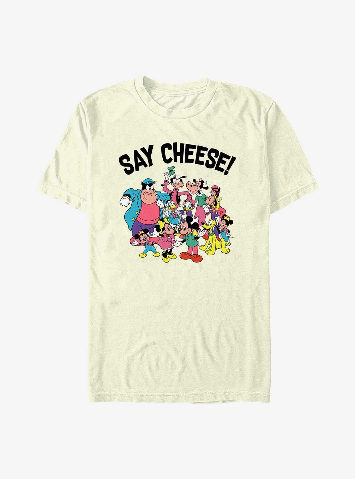 Disney Mickey Mouse Say Cheese T-Shirt, NATURAL, hi-res