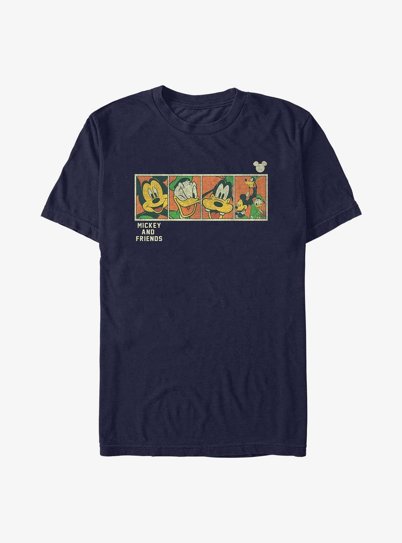 Disney Mickey Mouse & Friends Face Blocks T-Shirt, NAVY, hi-res