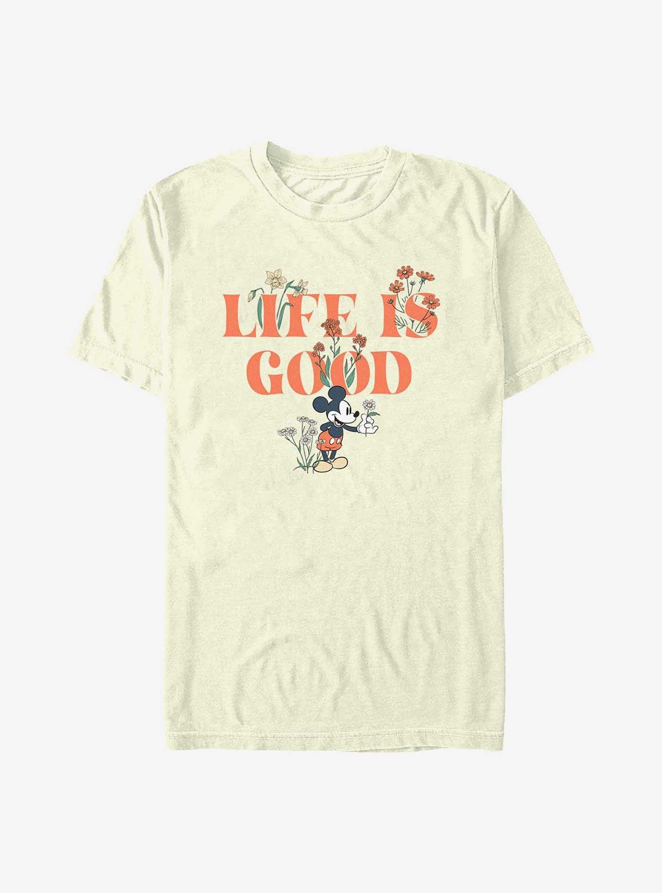 Disney Mickey Mouse Life's Good T-Shirt, NATURAL, hi-res
