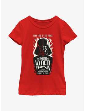 Star Wars Darth Vader Galactic Tour Flames Poster Youth Girls T-Shirt, , hi-res