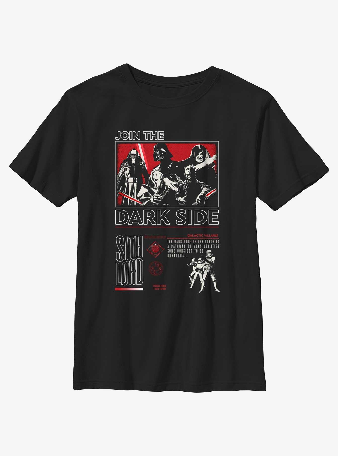 Star Wars The Dark Side Infograph Youth T-Shirt, , hi-res