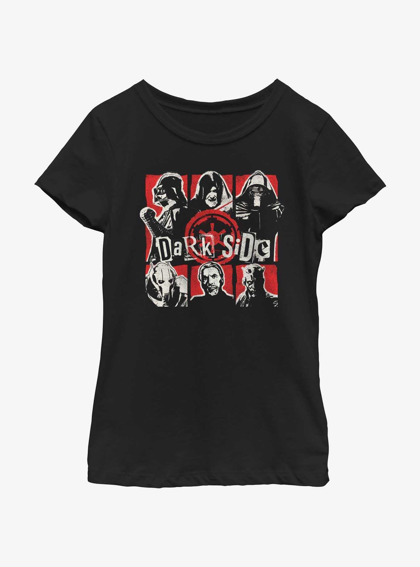Star Wars Dark Side Grid Youth Girls T-Shirt, , hi-res