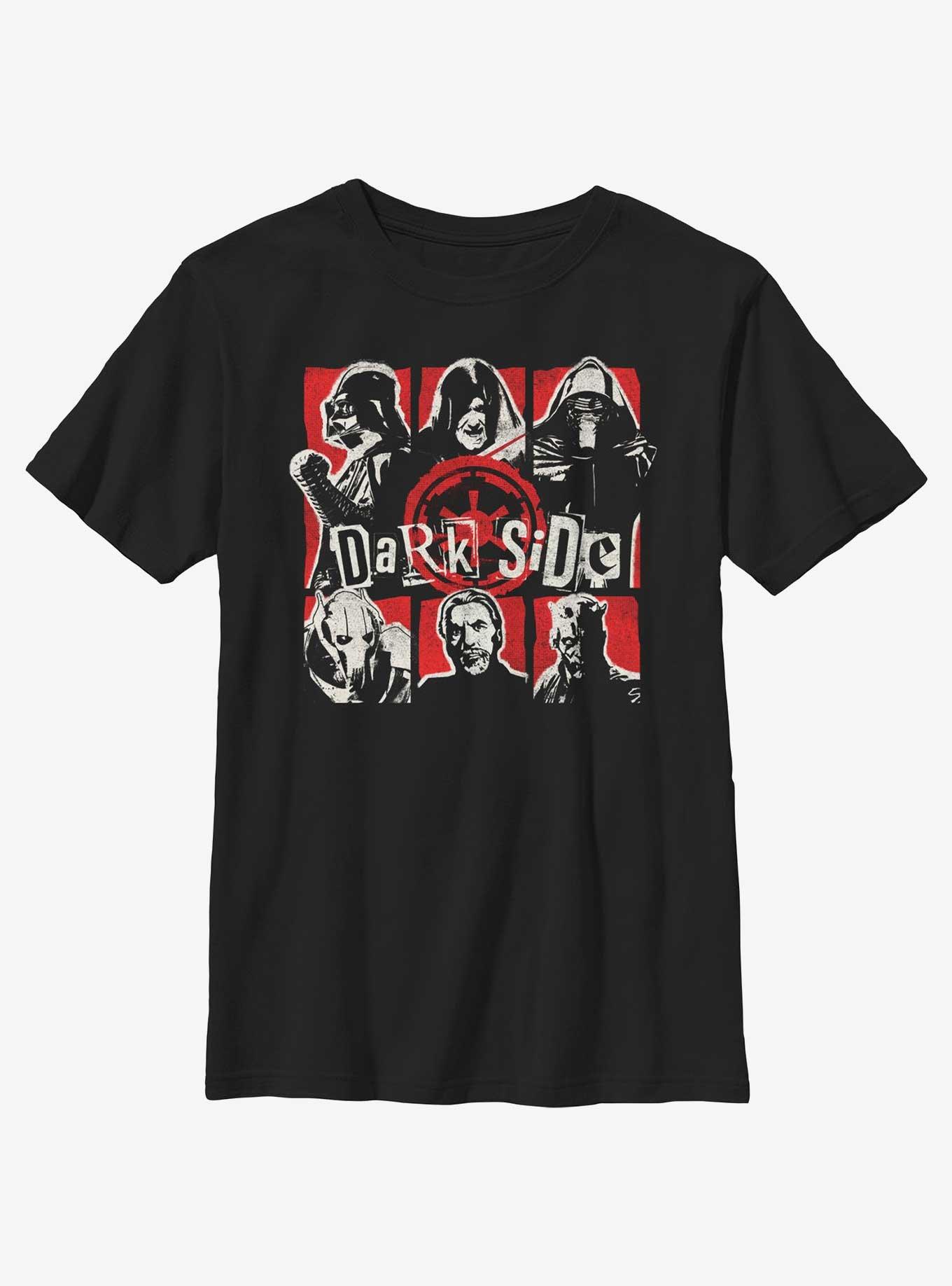 Star Wars Dark Side Grid Youth T-Shirt, BLACK, hi-res