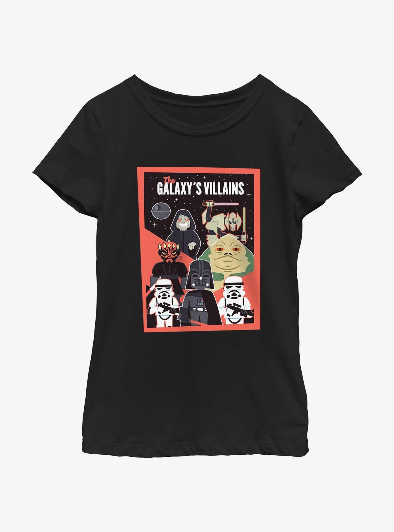 Star Wars The Galaxy's Villains Youth Girls T-Shirt, , hi-res