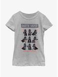 Star Wars Darth Vader Pose Collage Youth Girls T-Shirt, ATH HTR, hi-res
