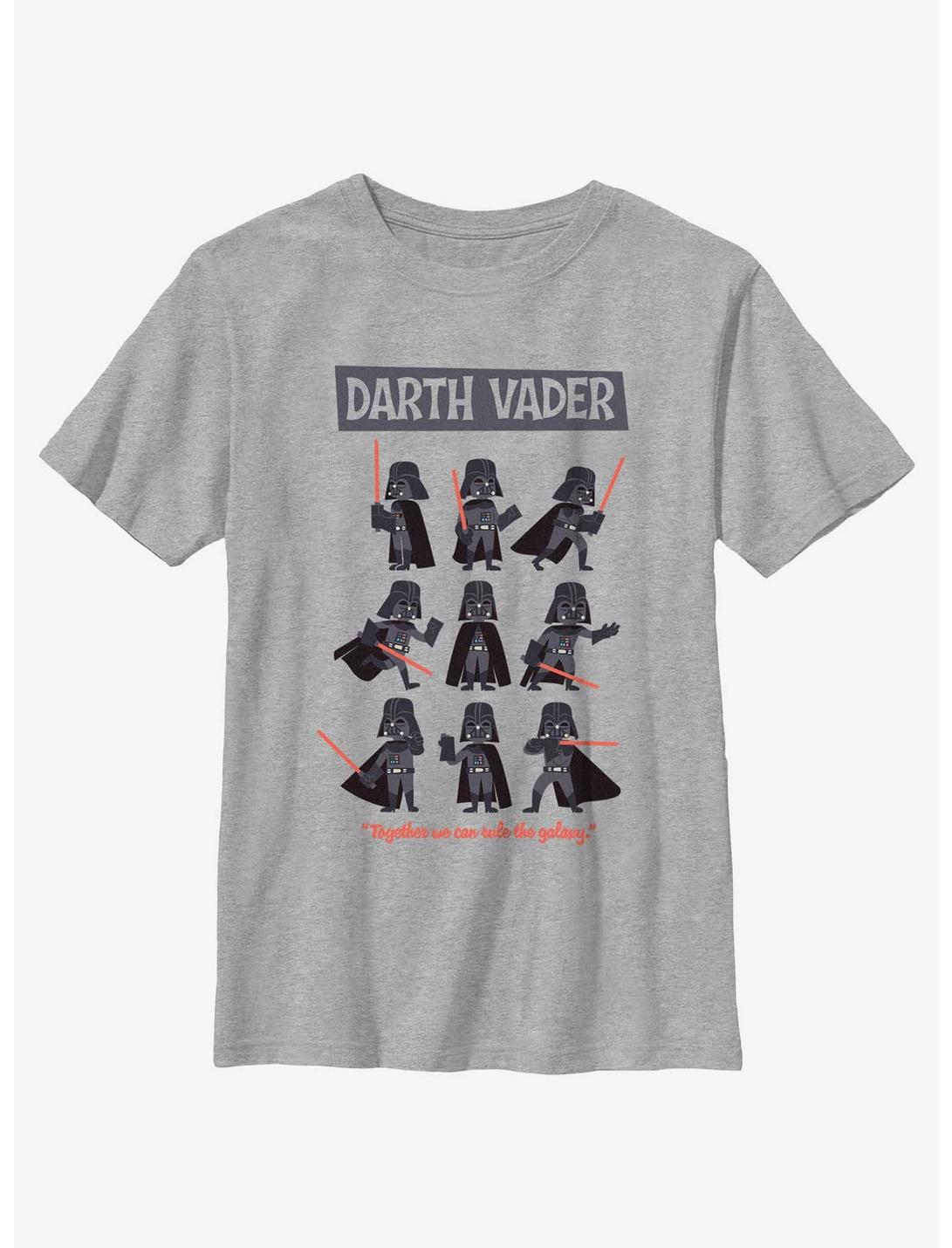 Star Wars Darth Vader Pose Collage Youth T-Shirt, ATH HTR, hi-res