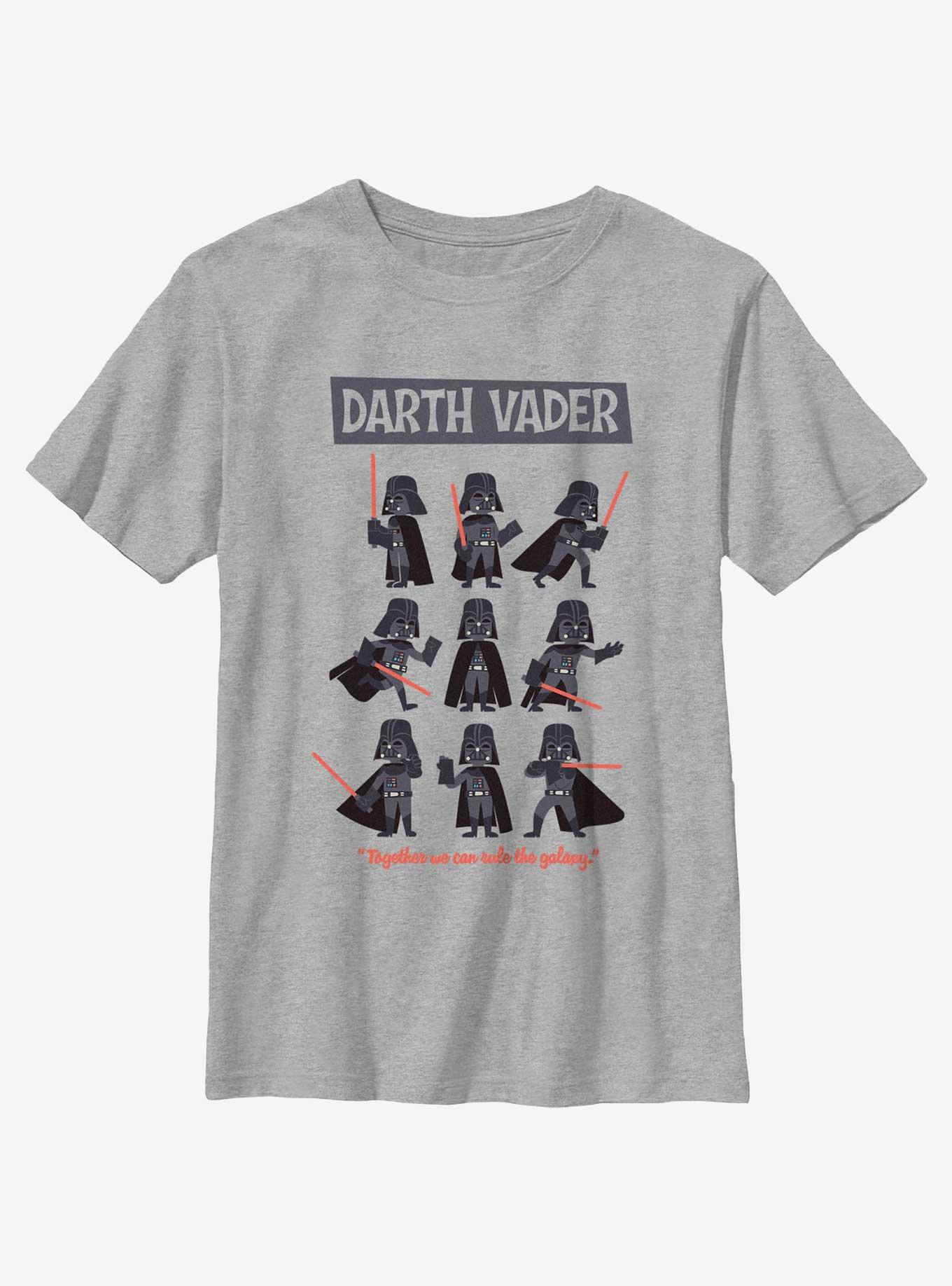 Star Wars Darth Vader Pose Collage Youth T-Shirt, , hi-res