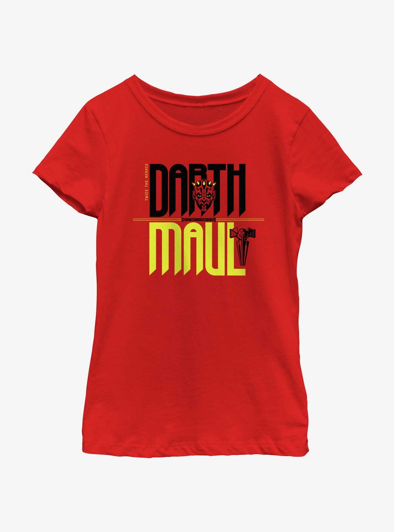 Star Wars Twice The Menace Darth Maul Youth Girls T-Shirt