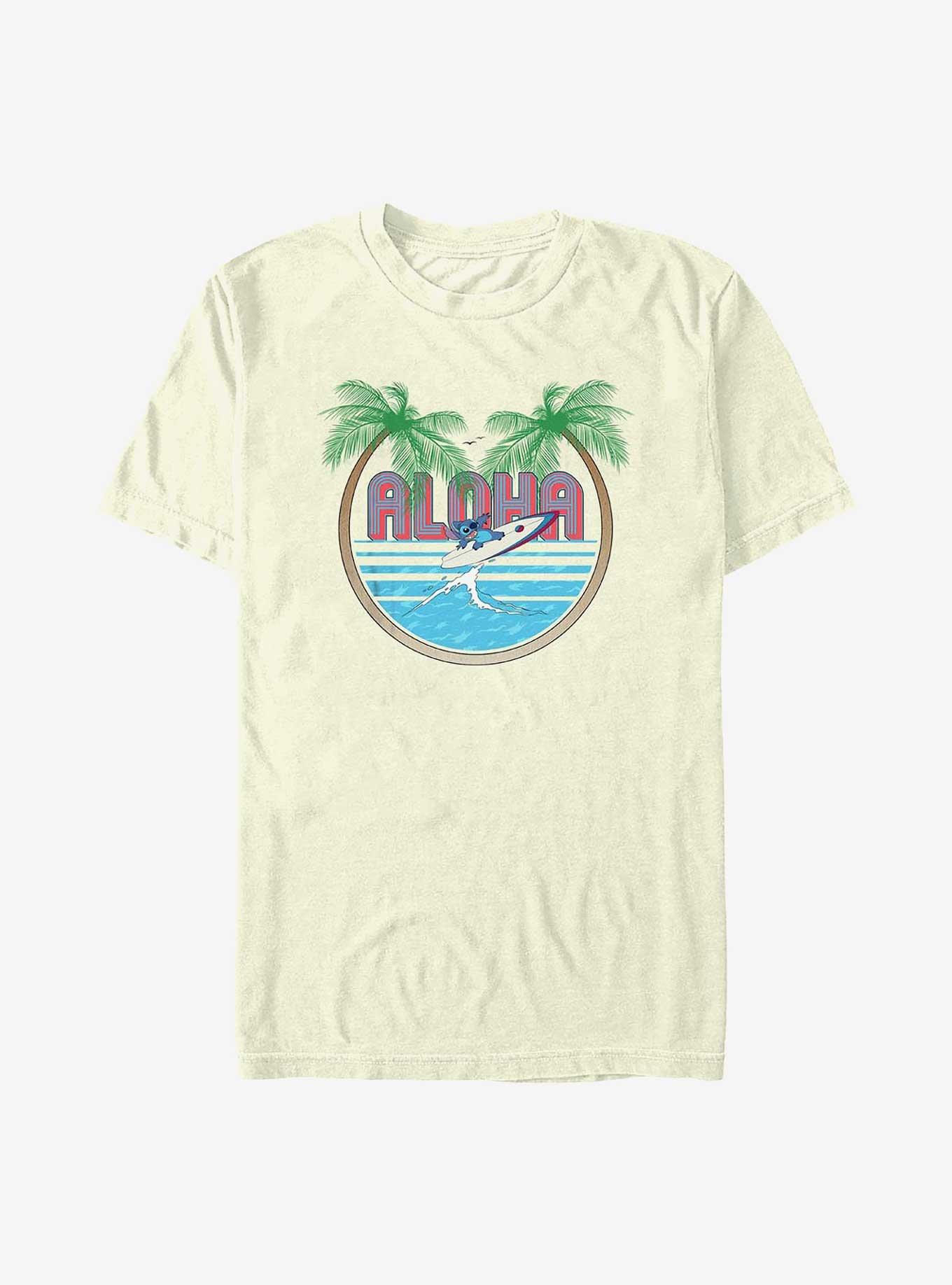 Disney Lilo & Stitch Surfing Stitches T-Shirt, NATURAL, hi-res