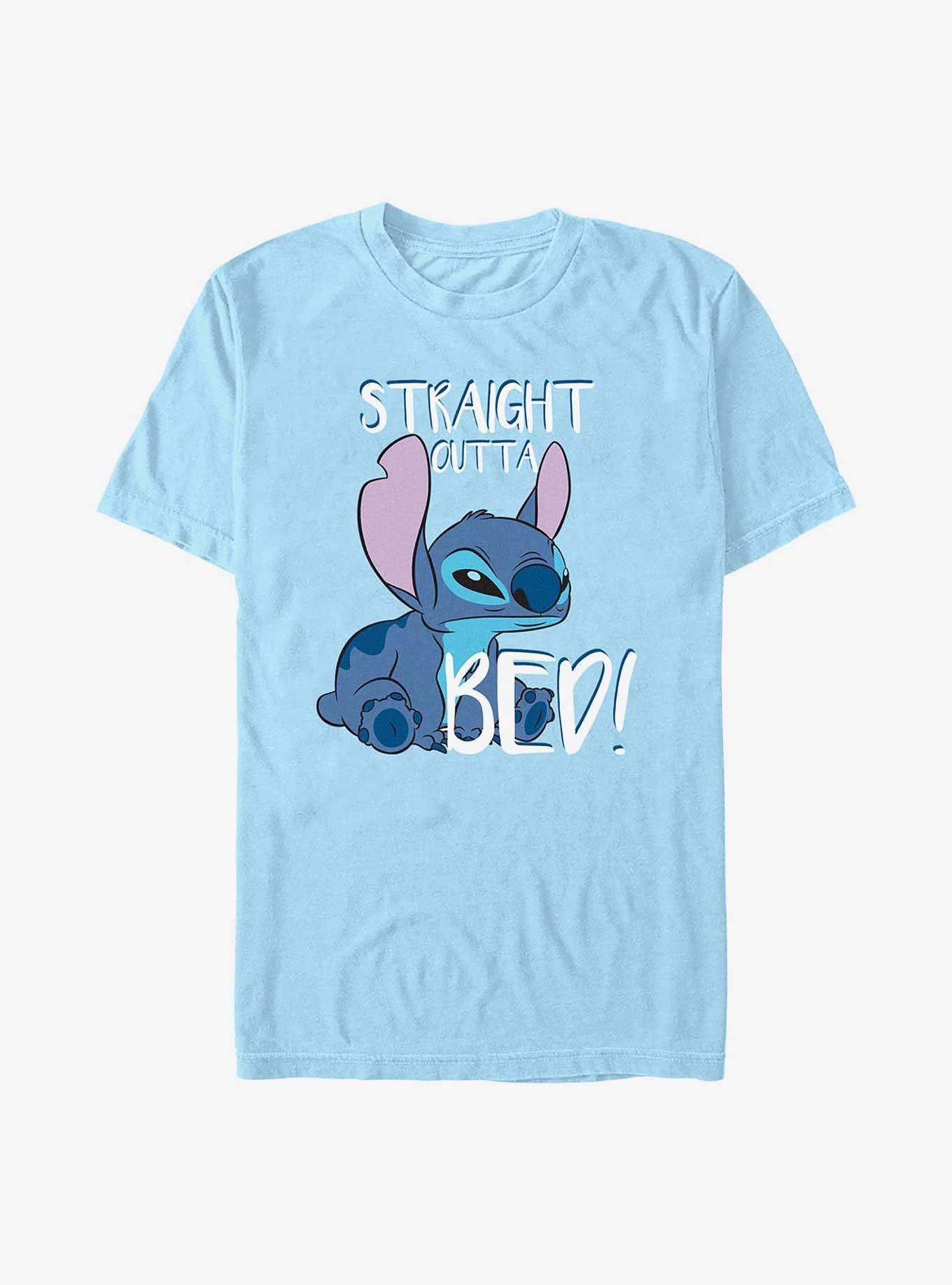 Disney Lilo & Stitch Straight Outta Bed T-Shirt, LT BLUE, hi-res