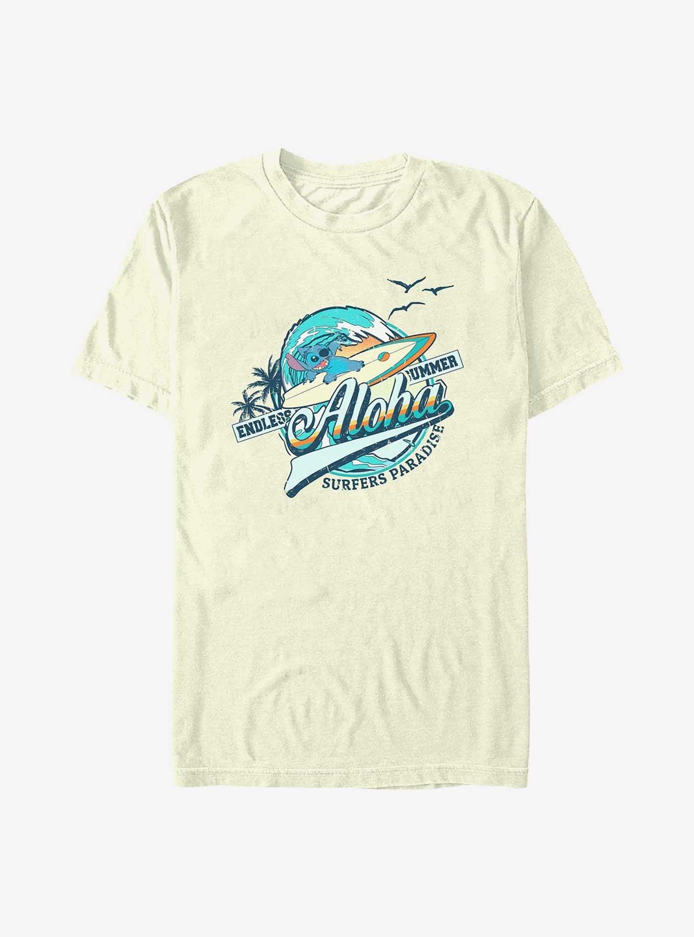 Disney Lilo & Stitch Surfers Paradise T-Shirt, NATURAL, hi-res