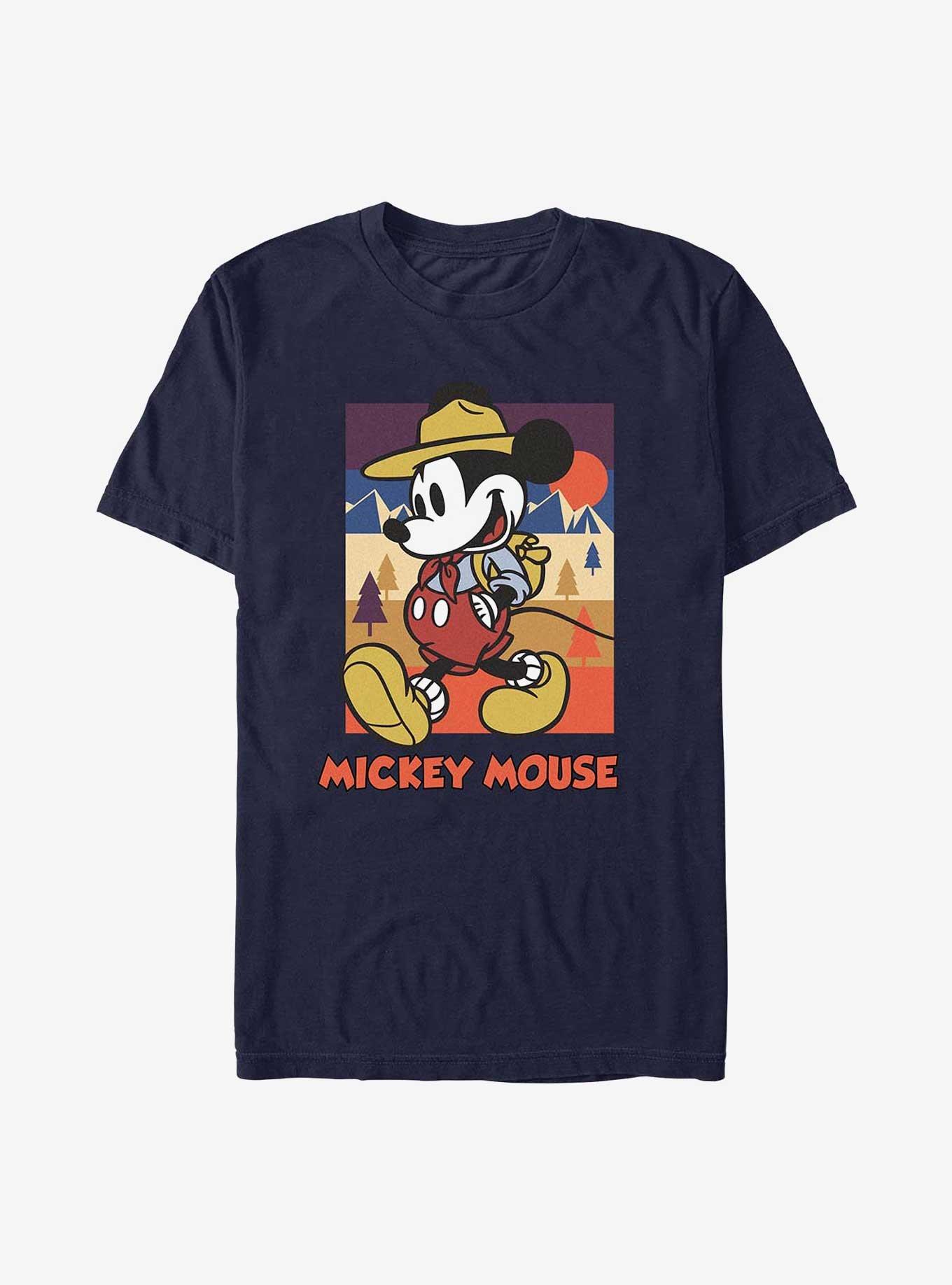 Disney Mickey Mouse Sunset Walking T-Shirt, NAVY, hi-res