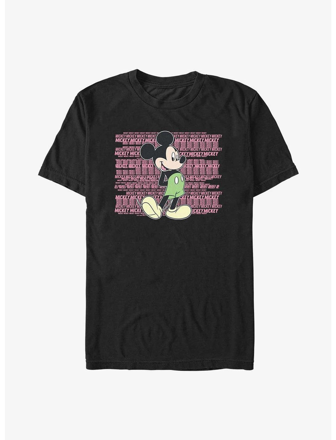 Disney Mickey Mouse Mickey Repeat T-Shirt, BLACK, hi-res