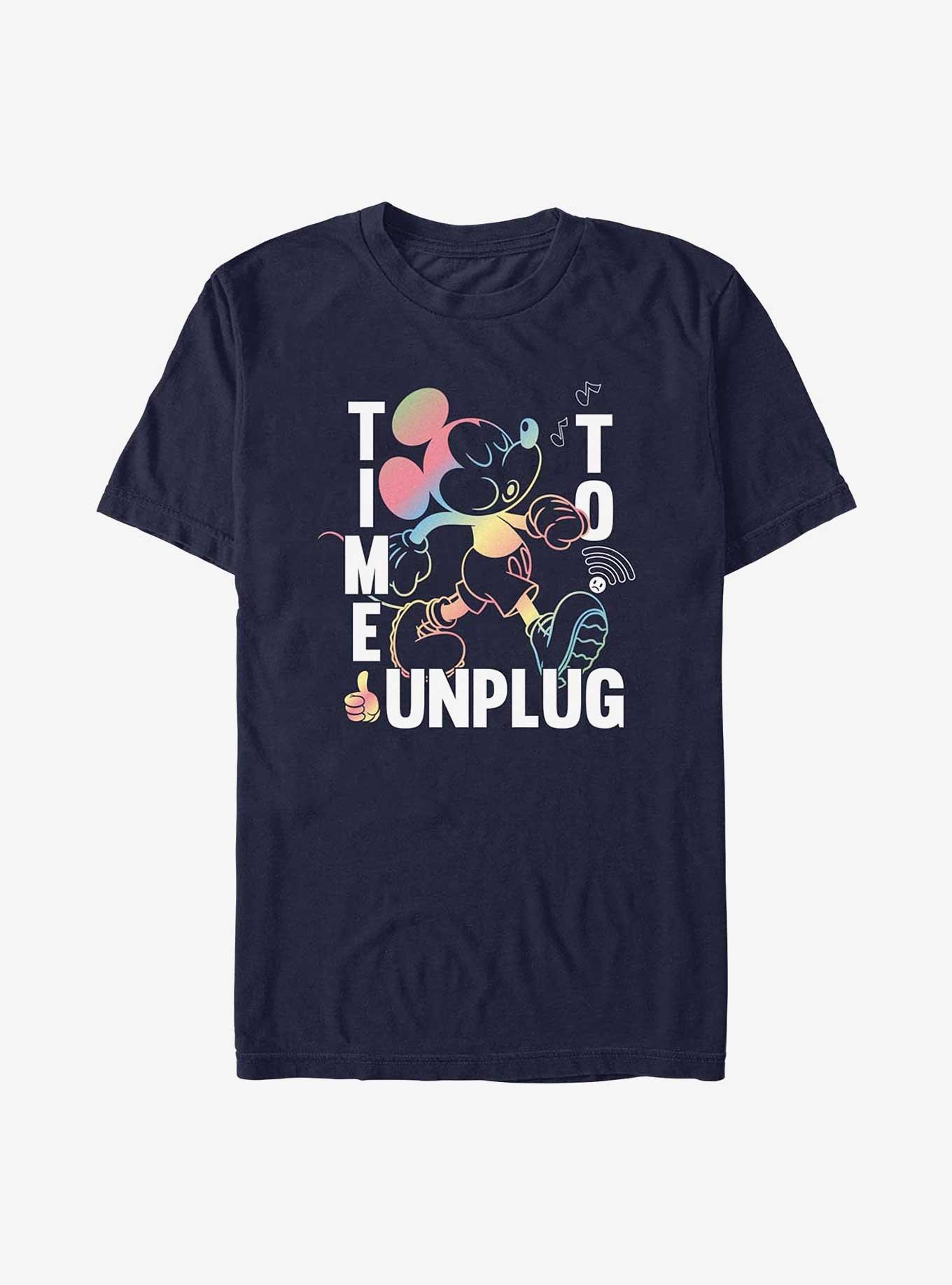 Disney Mickey Mouse Time To Unplug T-Shirt, , hi-res