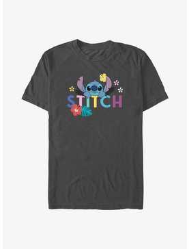 Disney Lilo & Stitch Flowers Stitch Aloha T-Shirt, , hi-res