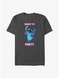 Disney Lilo & Stitch Ready To Party T-Shirt, CHARCOAL, hi-res