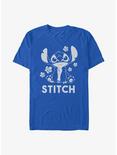 Disney Lilo & Stitch Flower Stitch T-Shirt, ROYAL, hi-res