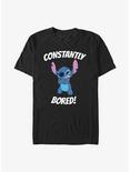 Disney Lilo & Stitch Constantly Bored T-Shirt, BLACK, hi-res