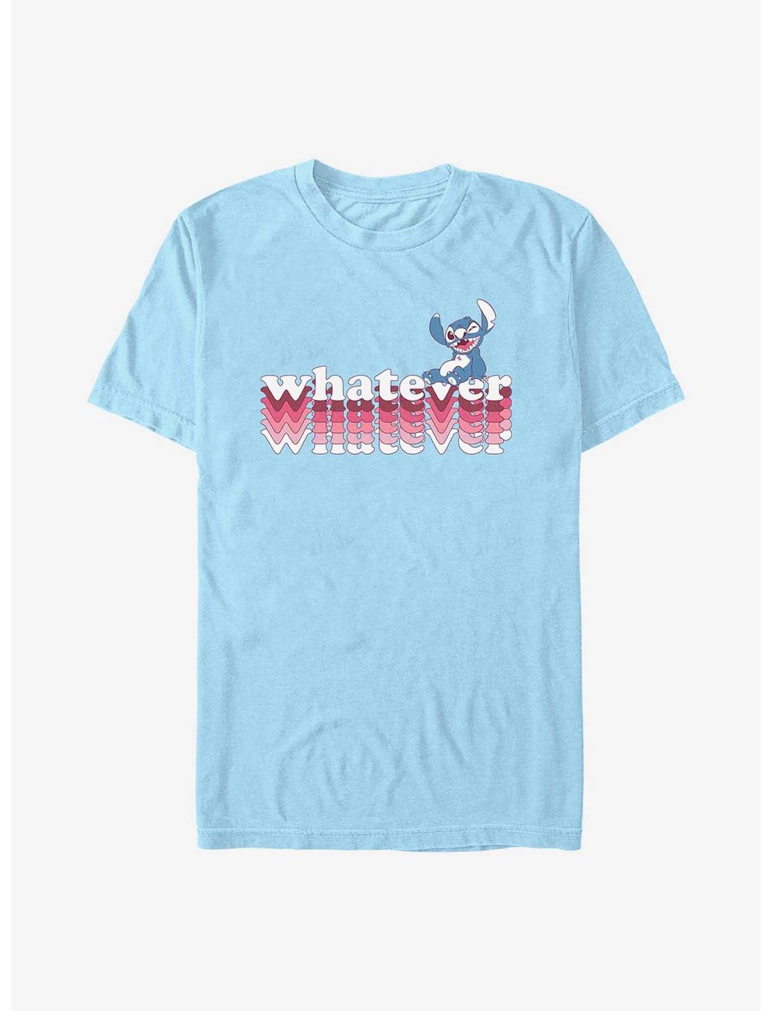 Disney Lilo & Stitch Whatever Stitch T-Shirt, LT BLUE, hi-res