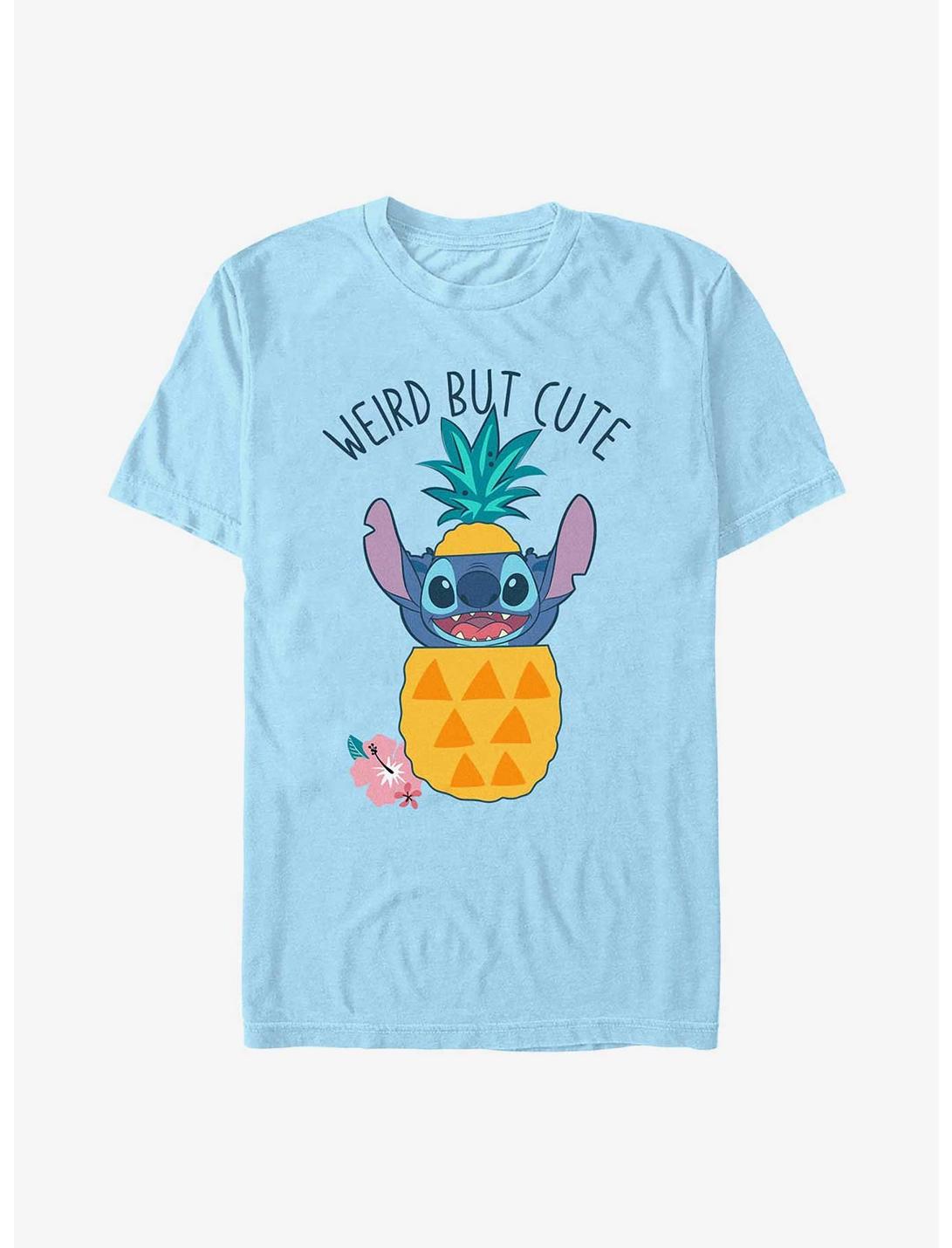 Disney Lilo & Stitch Weird But Cute Pineapple T-Shirt, LT BLUE, hi-res