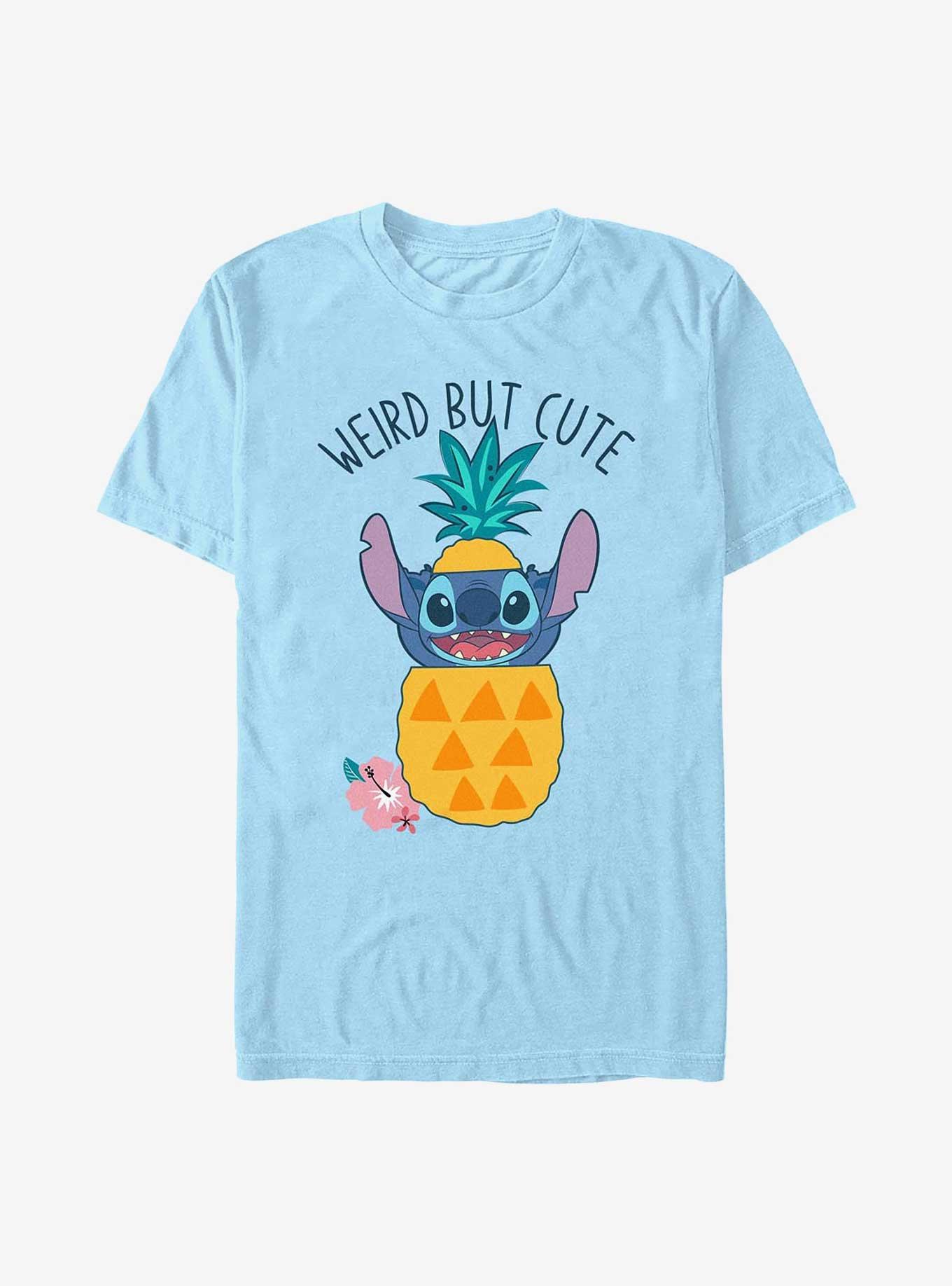 Disney Lilo & Stitch Weird But Cute Pineapple T-Shirt, LT BLUE, hi-res