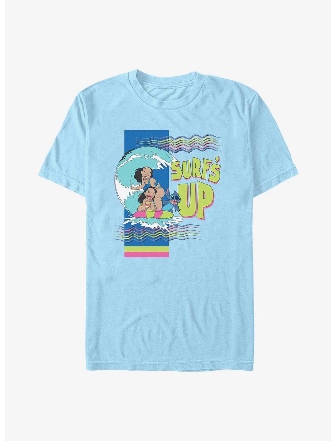 Disney Lilo & Stitch Family Surf's Up T-Shirt, LT BLUE, hi-res