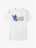Disney Lilo & Stitch Stitch Rainbow Repeat T-Shirt, WHITE, hi-res