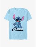 Disney Lilo & Stitch Stitch Ohana Stand T-Shirt, LT BLUE, hi-res
