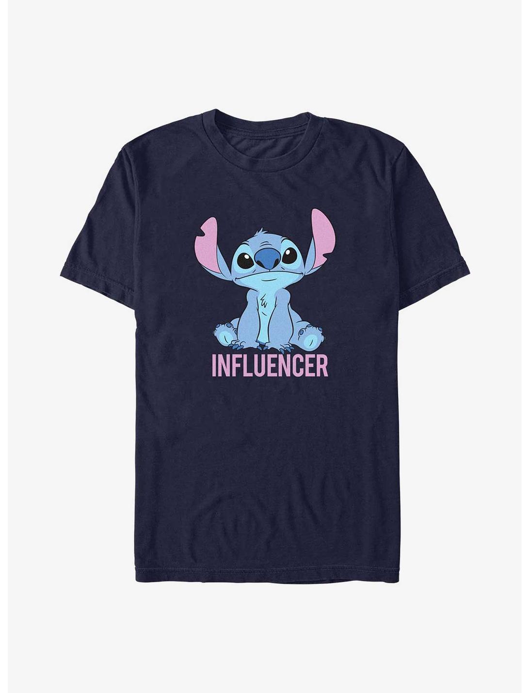 Disney Lilo & Stitch Stitch Influencer T-Shirt, NAVY, hi-res