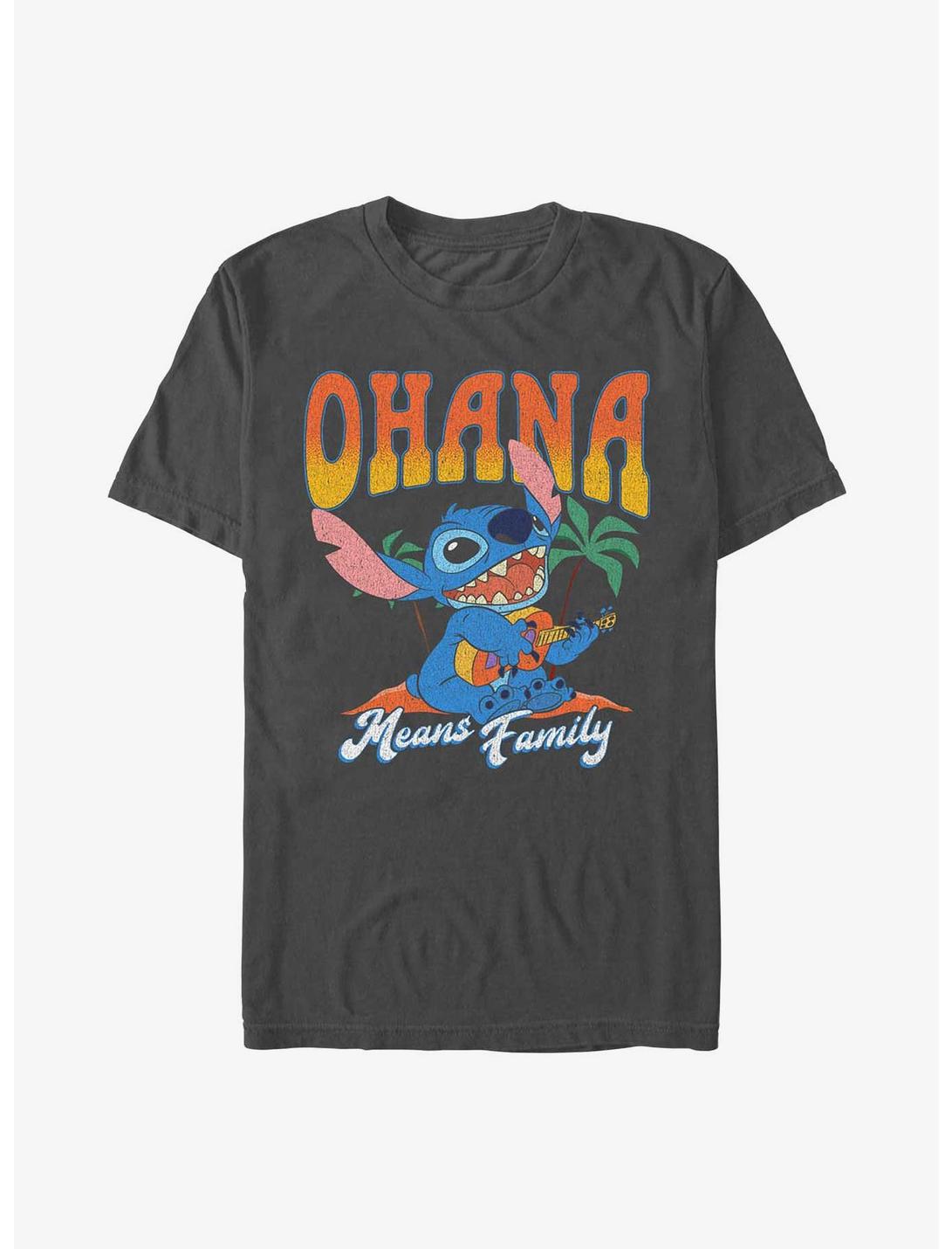 Disney Lilo & Stitch Ohana Means Family T-Shirt, CHARCOAL, hi-res