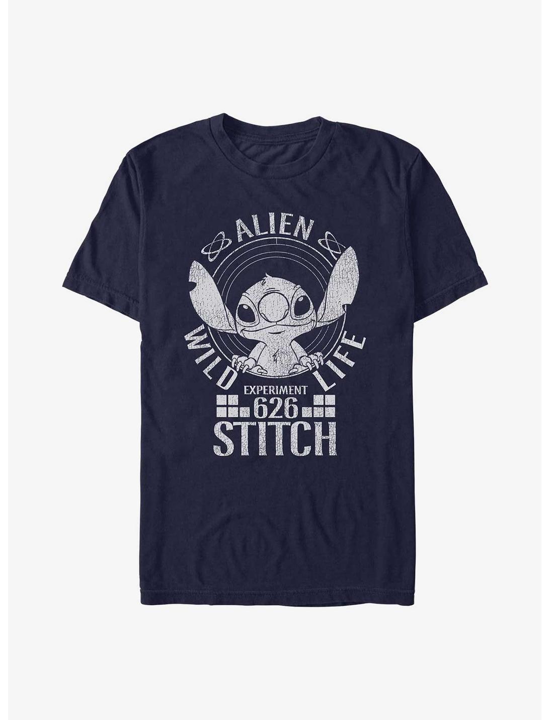 Disney Lilo & Stitch Alien Wild Life T-Shirt, NAVY, hi-res