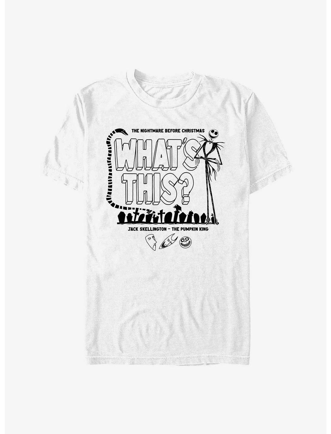 Disney The Nightmare Before Christmas Jack Cemetery T-Shirt, WHITE, hi-res
