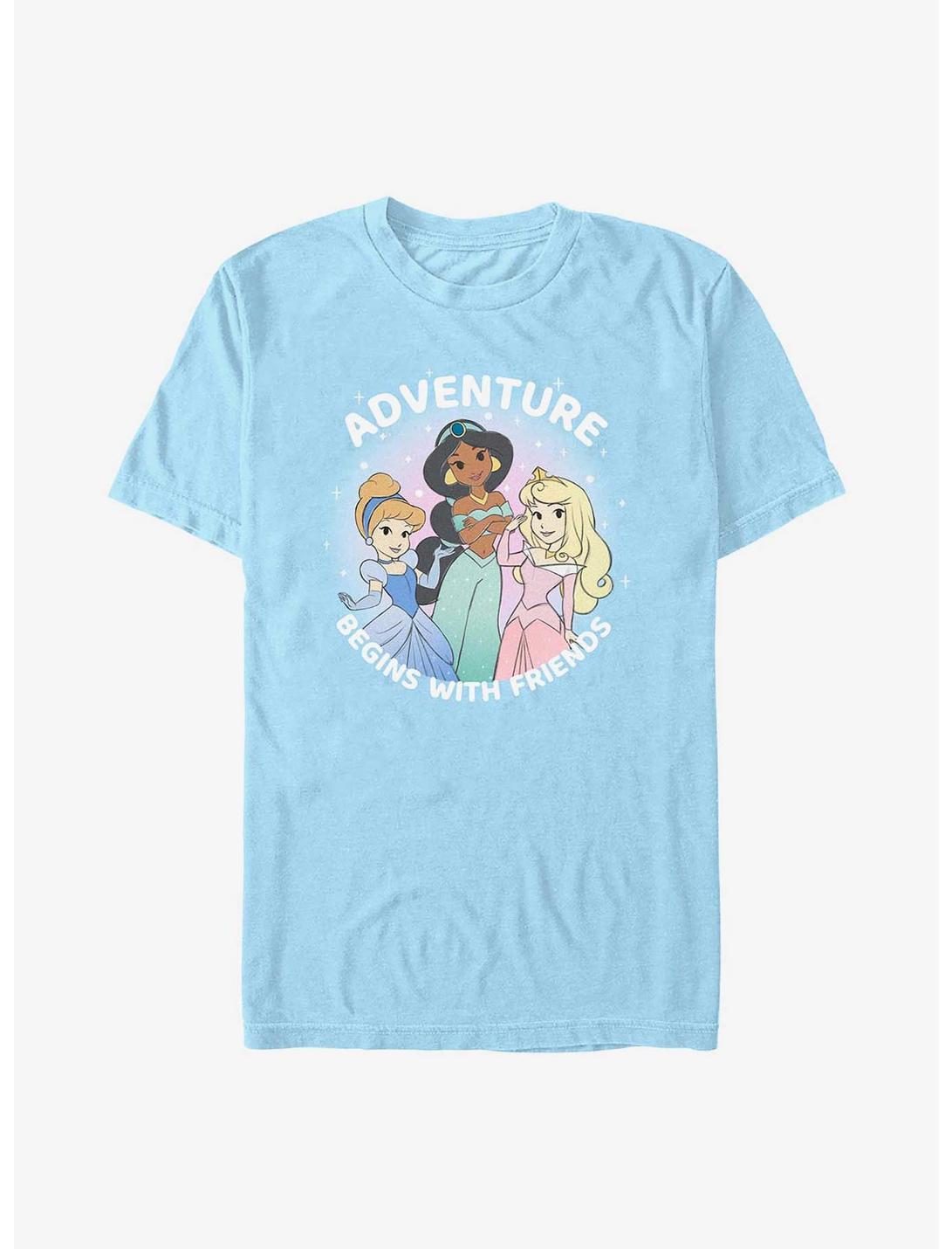 Disney Princesses Adventure Begins With Friends T-Shirt, LT BLUE, hi-res