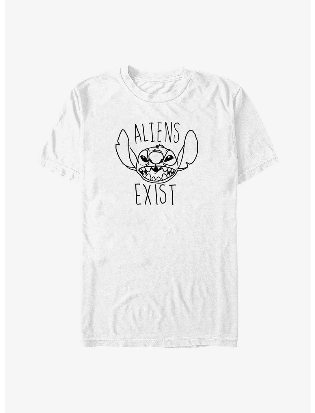 Disney Lilo & Stitch Aliens Exist T-Shirt, WHITE, hi-res