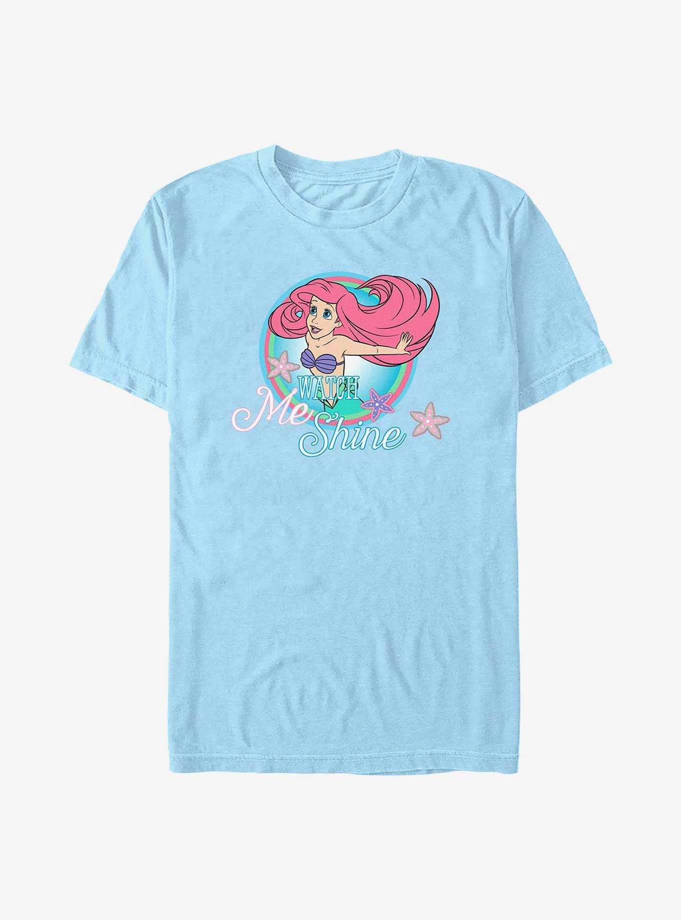 Disney The Little Mermaid Watch Me Shine T-Shirt, LT BLUE, hi-res