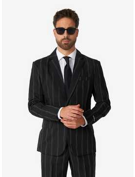 Oversized Pinstripe Black Suit, , hi-res