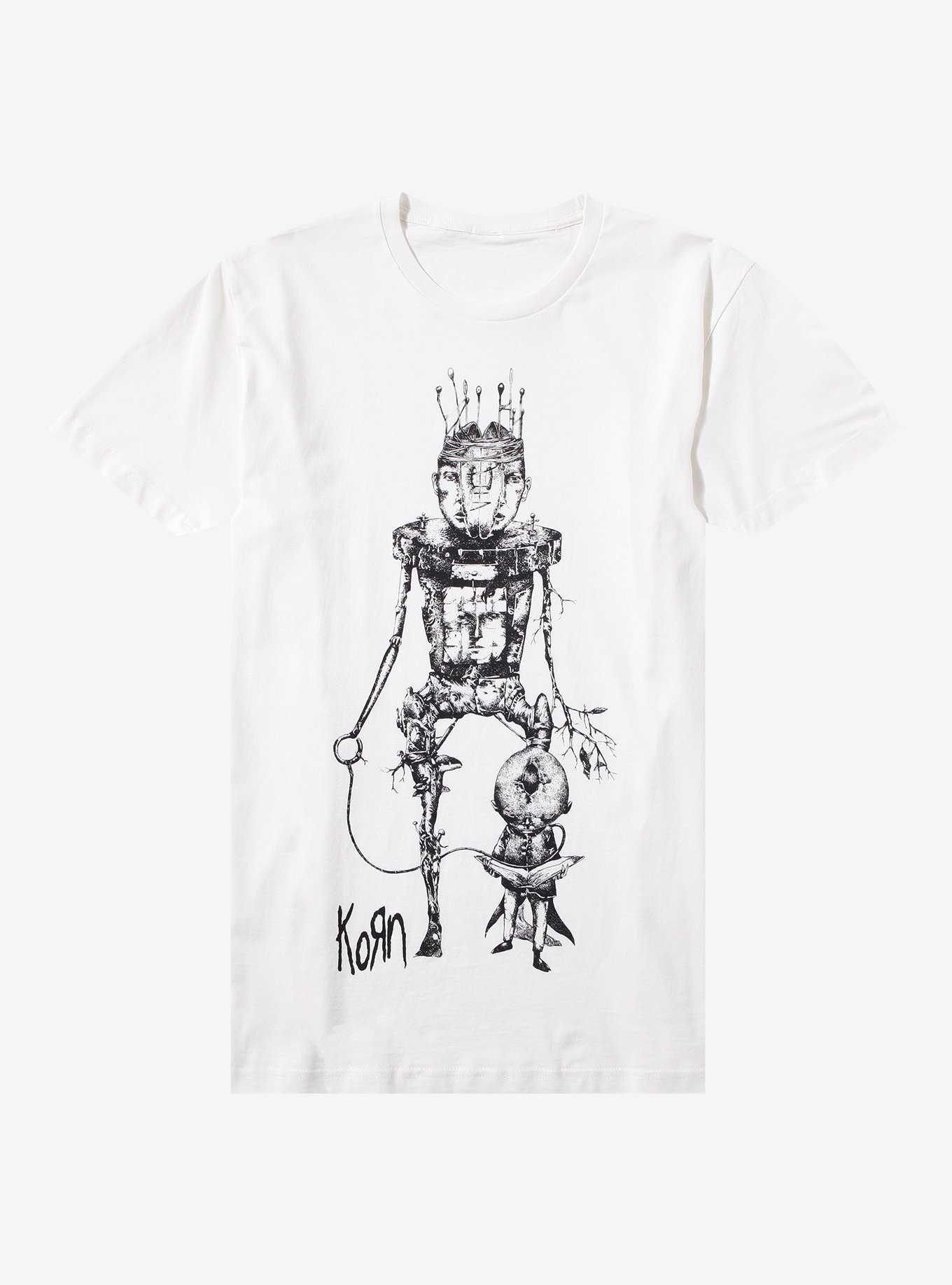 Korn Robot Man Boyfriend Fit Girls T-Shirt, , hi-res