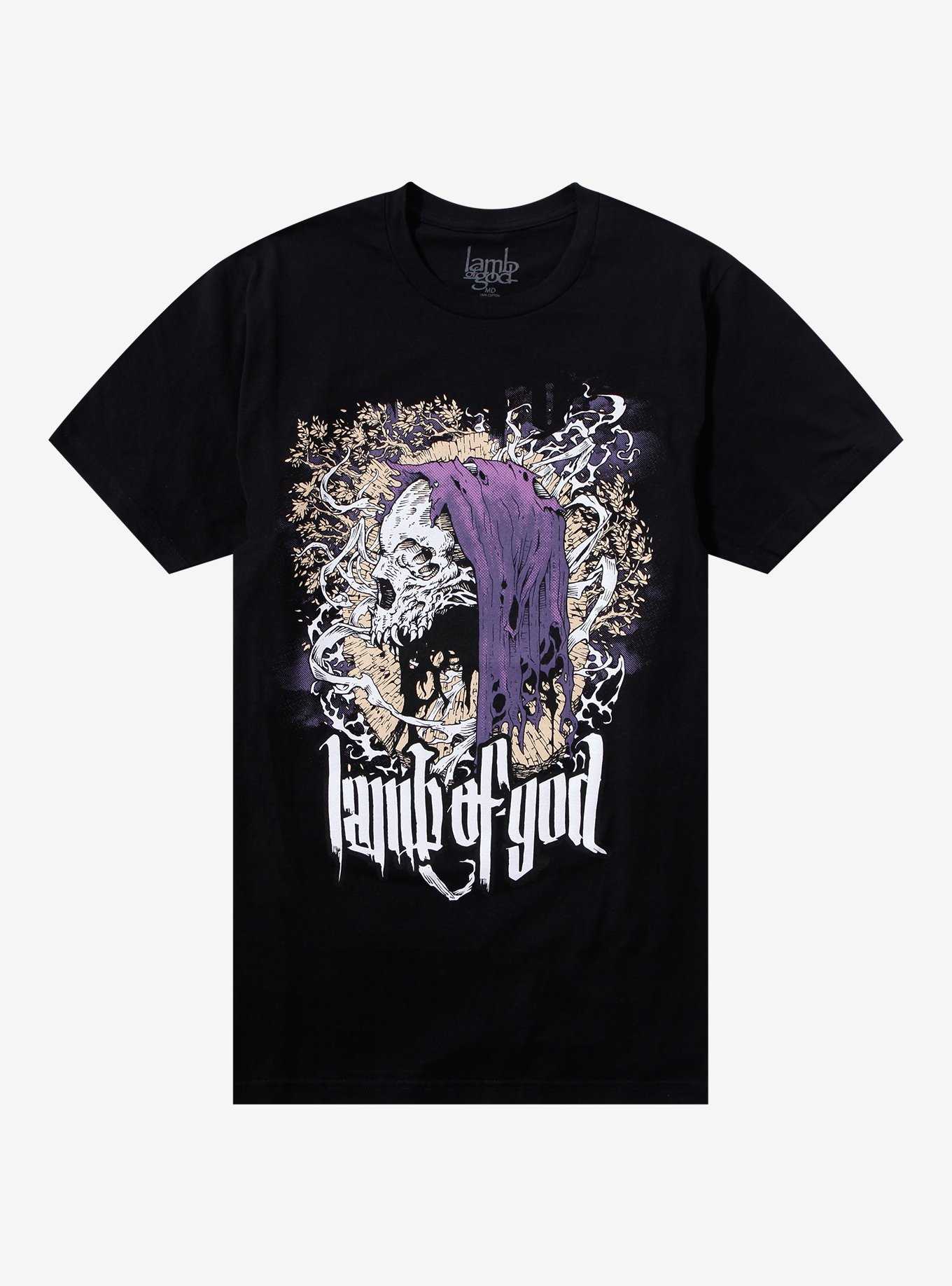 Lamb Of God Hooded Skeleton T-Shirt, , hi-res