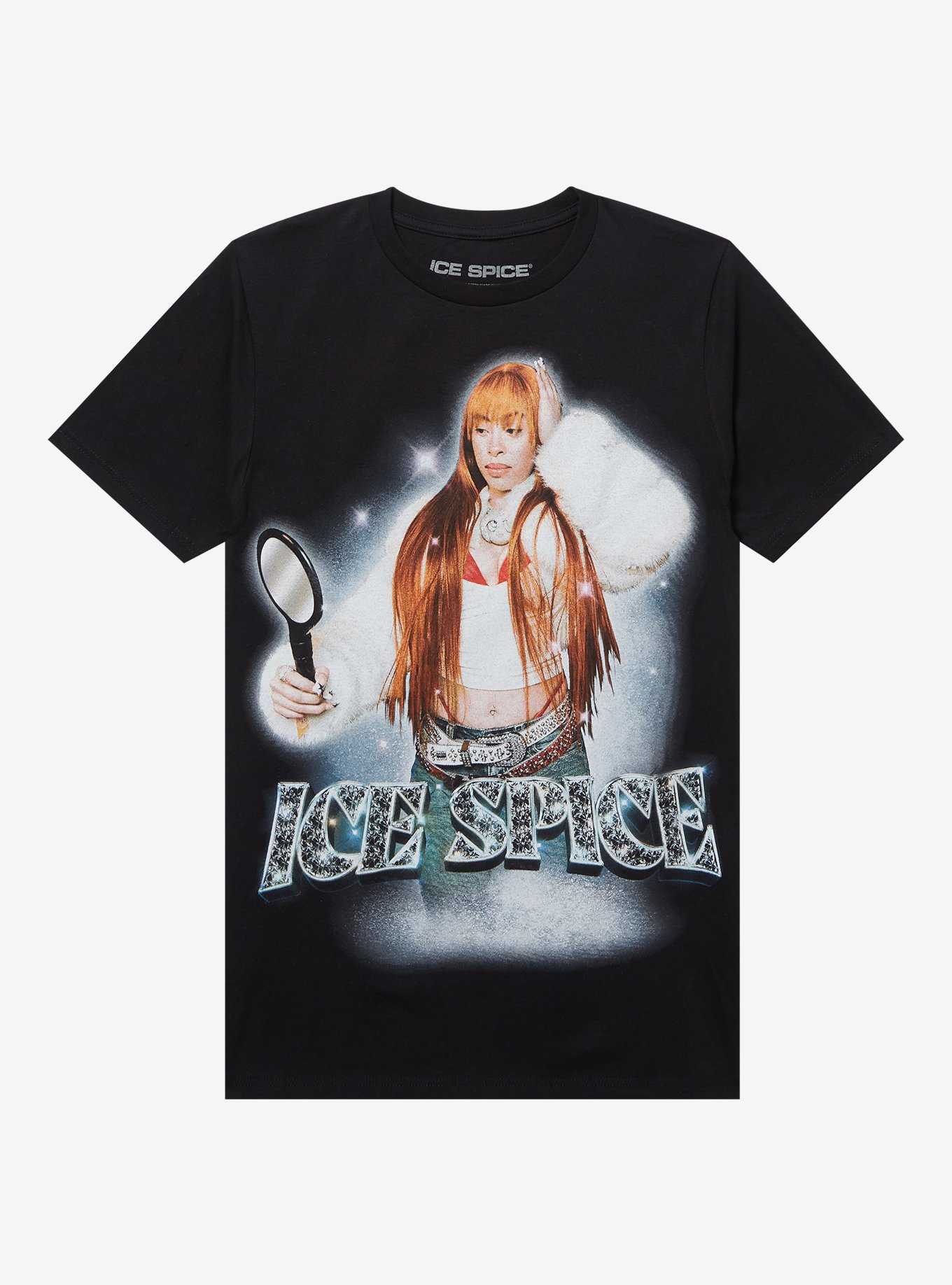 Ice Spice Mirror Portrait T-Shirt, , hi-res