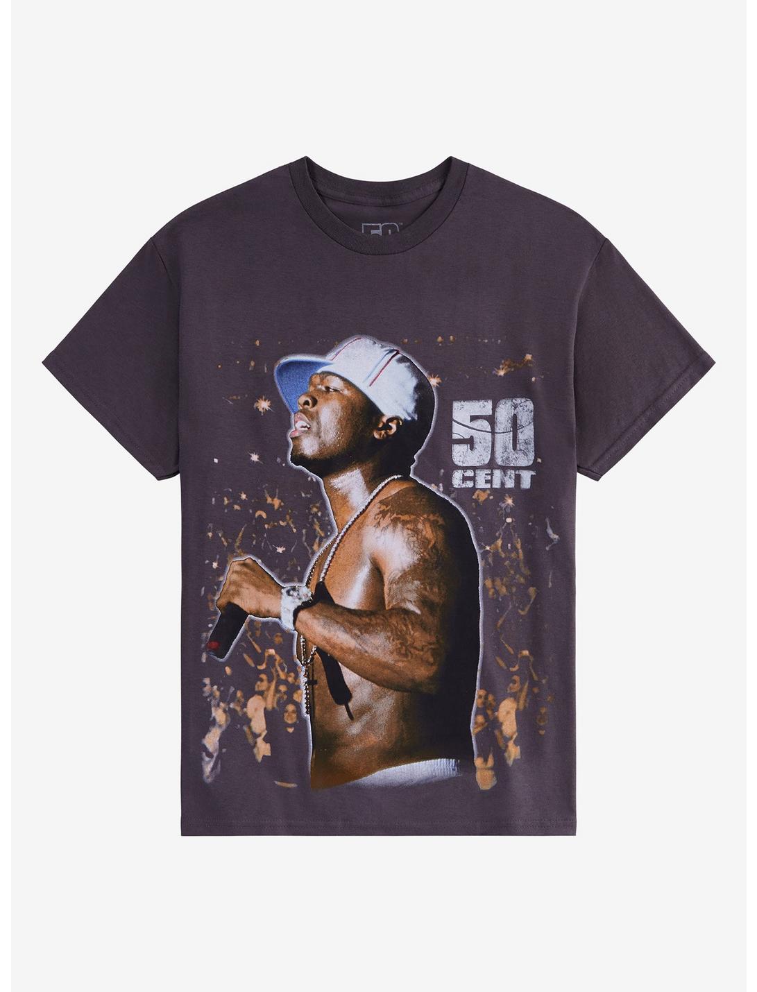 50 Cent Live Photo T-Shirt, CHARCOAL, hi-res