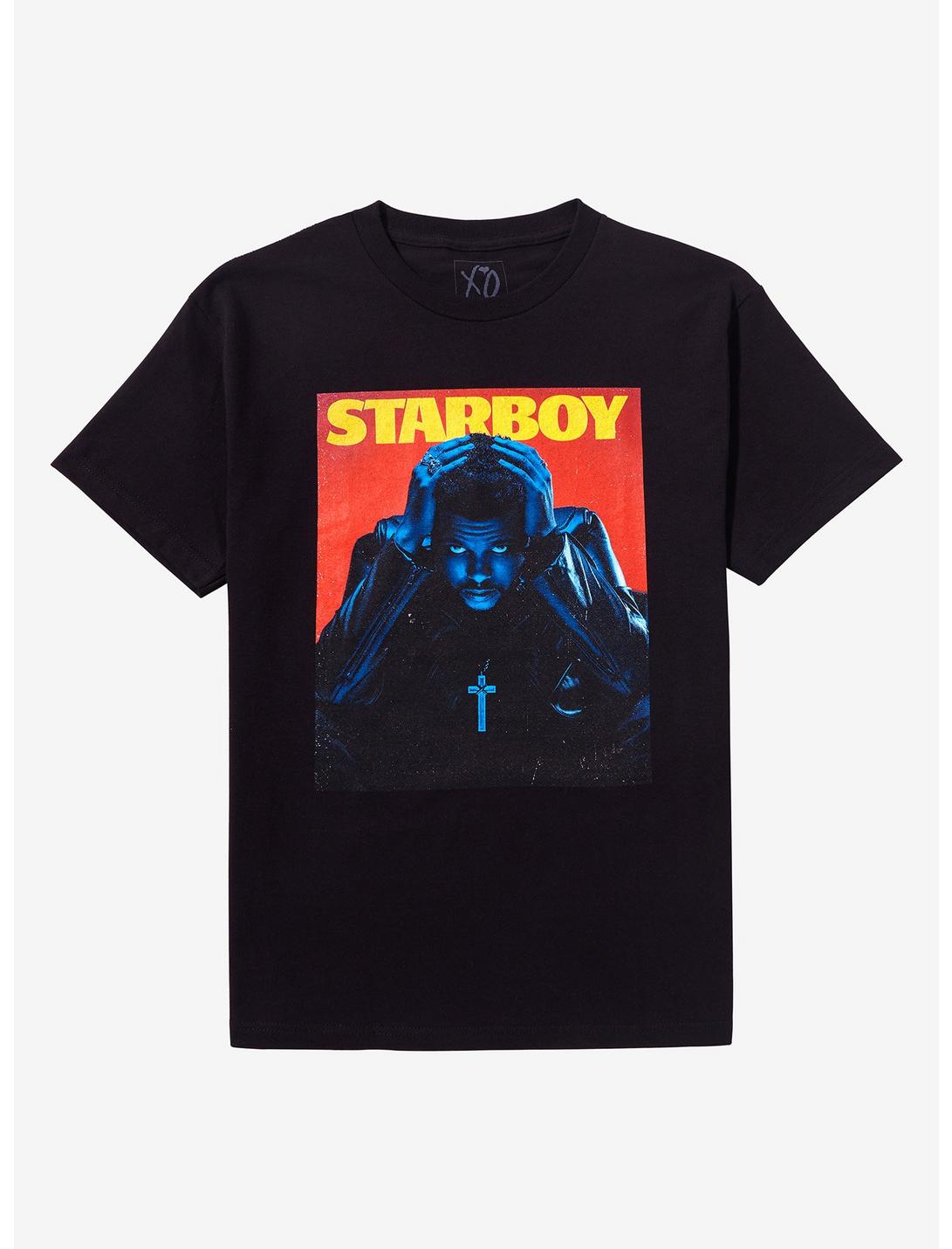 The Weeknd Starboy Cover T-Shirt, BLACK, hi-res
