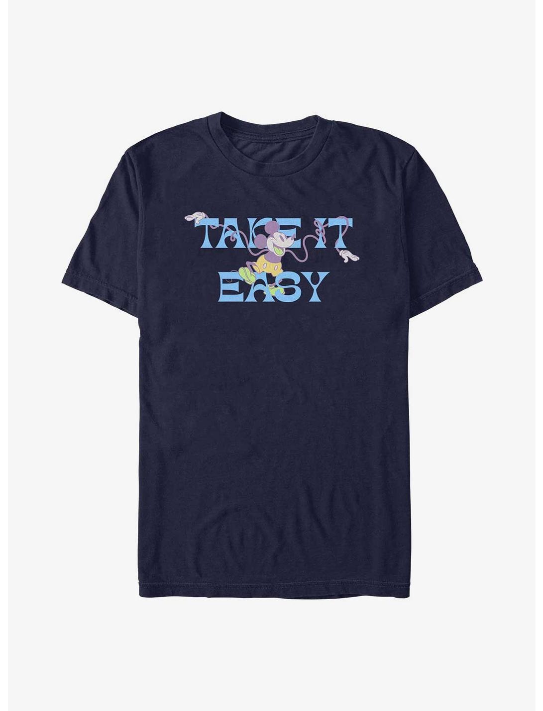 Disney Mickey Mouse Take It Easy T-Shirt, NAVY, hi-res