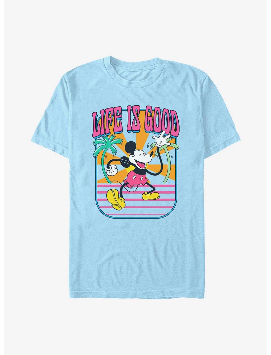 Disney Mickey Mouse Good Life T-Shirt, LT BLUE, hi-res