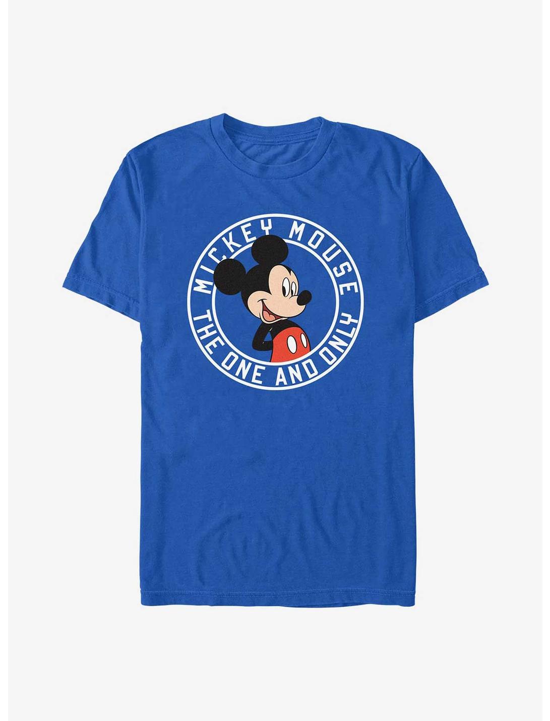 Disney Mickey Mouse One And Only Badge T-Shirt, ROYAL, hi-res
