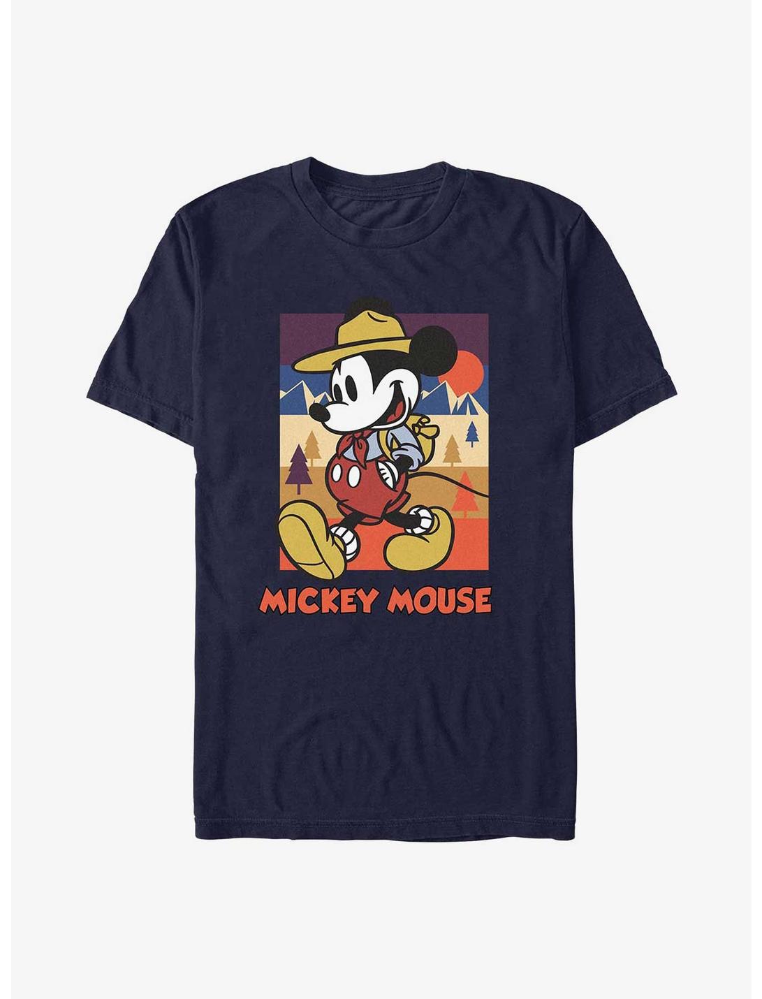 Disney Mickey Mouse Sunset Walking T-Shirt, NAVY, hi-res